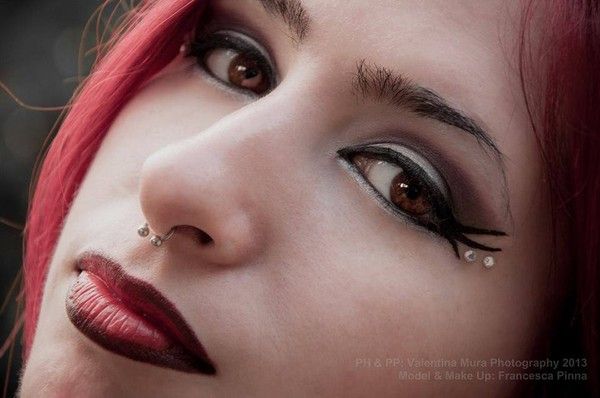 Maquillage gothique .