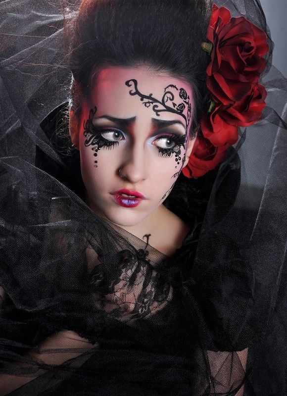 Maquillage gothique .